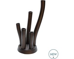 Kandelaar - Vaas | Mendoza | Brons | Ø15 x H36 cm