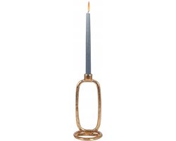 Kandelaar van metaal - 24 cm - Goud