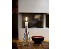 Kandelaar van RVS InterieurMaatwerk - Kaarshouder - Decoratieve accessoires - 18 cm hoog - Kerstcadeau