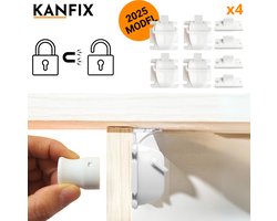 KanFix Kastbeveiliging voor Kinderen - Kinderslot Kastjes - MagneetSlot - Sloten