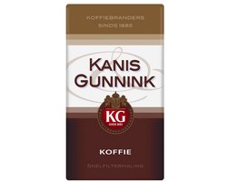 Kanis & Gunnink Regular snelfilterkoffie 500 g | Gemalen Filterkoffie | Medium Roast | Evenwichtige, Ronde Smaak voor Zwarte Koffie