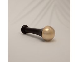 Kansa wand met koper voor het gezicht ± 13 x 4,5 cm