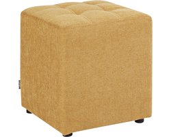 KANSAS - Voetenbank - Geel - 38 cm - Polyester