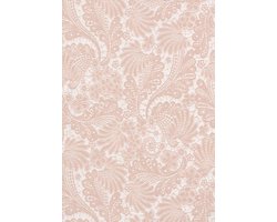 kant behang rose vlies ornamental 48645 linnen geborduurd look