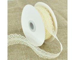 Kant Trim Lint Roll Crème Ivoor Wit Vintage Kant voor Bruiloft Bloem