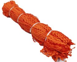 Kantband, kanten boord kant gehaakt band, S-vorm kant kantwerk, stoffen band voor het naaien van handwerk, bruiloftsjurken, kleding, geschenkdoos, scrapbooking, decoratie, oranje