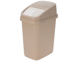 Kantelbare afvalbak voor in de keuken, 17 l, grijs