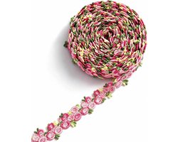 Kanten lint, delicate kroonband, borduren, borduurwerk, kant voor handwerk, naaien en decoraties voor bruiloftsjurk