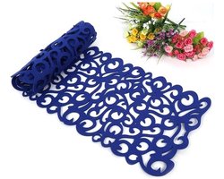 Kanten Tafelloper Bloemen Opengewerkt Ontwerp Wasbare Tafelmat - Vintage Hittebestendige Placemat Tafel Pad Cover - Keuken Dressoir (100 x 30 cm)