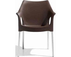 Kantinestoel of tuinstoel Modern recyclebaar Bruin