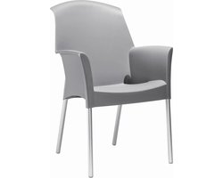Kantinestoelen of tuinstoel Design recyclebaar Licht grijs