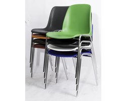 Kantinestoelen Rome kunststof stapelbaar lichtgroen