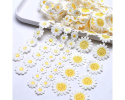 Kantlint, Kanten Bies, Borduurwerk, Decoratief Lint, Bloemenlint, Madeliefje Lint, Kanten Rand Voor Bruiloftsdecoratie, Handwerk, Naaidecoratie (Gele Mix)