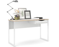 Kantoorbureau Function Plus Mat Wit 130cm - Giga Living