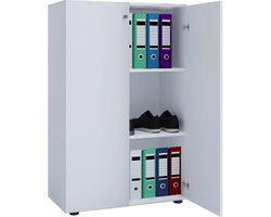 Kantoorkast met Draaideuren voor Boeken en Mappen - Archiefkast met Legplanken