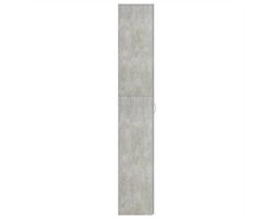 Kantoorkast – Opbergkast – Vitrinekast – Dressoir – Boekenkast – Hoekplanken – Beton Grijs – 60x32x190 cm – Gemaakt van Spaanplaat