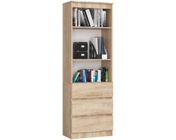 Kantoorkast R60 met 3 Lades / AKORD Furniture Factory / Sonoma Eik / 60 x 180 x 35 cm