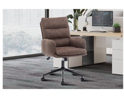 Kantoorstoel bedrukt bruin - Comfortabel en stijlvol - Raven bruin