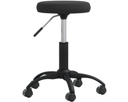 Kantoorstoel | Bureaustoel | Werkstoel | Gamestoel draaibaar fluweel zwart