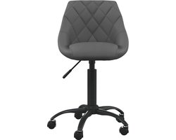 Kantoorstoel | Bureaustoel | Werkstoel | Gamestoel fluweel donkergrijs