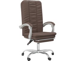Kantoorstoel | Bureaustoel | Werkstoel | Gamestoel verstelbaar kunstleer bruin