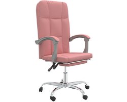 Kantoorstoel | Bureaustoel | Werkstoel | Gamestoel verstelbaar kunstleer roze