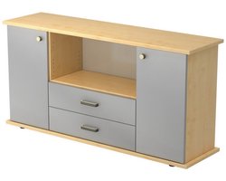 Kapa SB | Dressoir | met deuren + laden Pruim / Wit