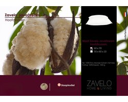 Kapok Hoofdkussen – Koel en Verfrissend – 100% Natuurlijk Kapok – De Perfecte Oplossing voor een Warm Hoofd – Maat 60x70 cm