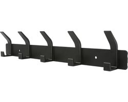 Kapstok - 5 Dubbele Haken - Wandmontage - Staal