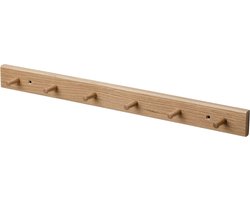 Kapstok 6 haken wandkapstok - industrieel hout - 57x5x5 Kapstok - Wall mounted - kapstok - wandkapstok hout