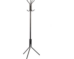 Kapstok - 8 Haken - 2 Standen - Zwart - 62 x 62 x 178 cm