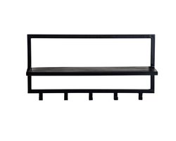 Kapstok Brix | Zwart Mangohout