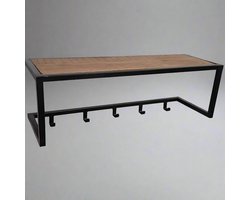 Kapstok Brix | Zwart Mangohout