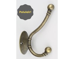 Kapstok haak Brons - Jashaak - Kapstokhaak - Wandhaak - Ophanghaak - Kledinghaak - Kapstok haken - Wandkapstok