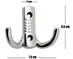 Kapstok Haak - Metalen Wandhaak - Hanger - 50 Stuks - Grijs
