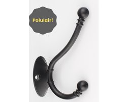 Kapstok Haken Zwart - Jashaak - Kapstokhaken - Wandhaak - Kapstokhaak - Kledinghaak - Kapstok haken - Wandkapstok