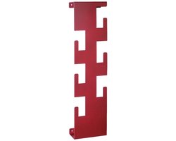 Kapstok – Koraalrood staal – 6 metalen haken – 60 cm hoog – Modern en ruimtebesparend design