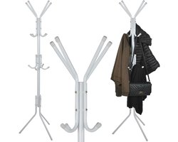 Kapstok met 12 haken en 3 niveaus voor jassen, mantels en accessoires