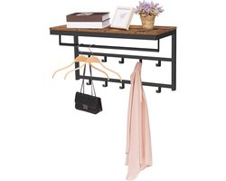 Kapstok Trendy B 80 cm H 42 cm bruin zwart