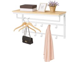 Kapstok Trendy B 80 cm H 42 cm hout wit