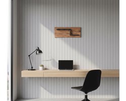 Kapstok Urban Loft 65x13x25 cm – Stoere Industriële Wandkapstok van Mangohout en Metaal – Altameubel