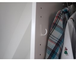 Kapstok voor Ikea Pax (wit)