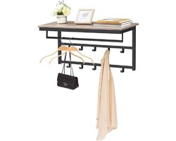 Kapstok Wesly B 80 cm H 42 cm grijs zwart