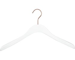Kapstok - wit mat met rosé haak - 41 cm breed - 50 stuks