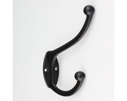 Kapstokhaak Simone - zwart | Jashaak | Wandhaak | kapstok haken | Kapstokhaak | Hookz