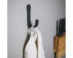 Kapstokhaak zwart - kapstokhaak rond - Haakjes keuken - Stoer - Jashaak - Onverwoestbaar - Enkele haak - Zwart - Stijlvol - Jashaak - Ophanghaken - Hoogwaardige kwaliteit - Kledinghaak