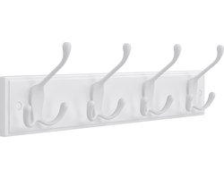 Kapstokhaken – 4 drievoudige – Metaal – Zwart