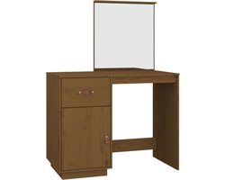 Kaptafel 95x50x134 cm massief grenenhout honingbruin
