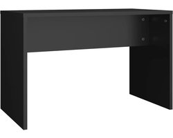 Kaptafel Kruk Zwart 70x35x45 cm - Comfortabele Poef voor Slaapkamer