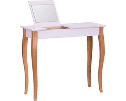 Kaptafel met Spiegel, FSC-Hout, Elegante Vormgeving, Eenvoudige Montage, Poederroze